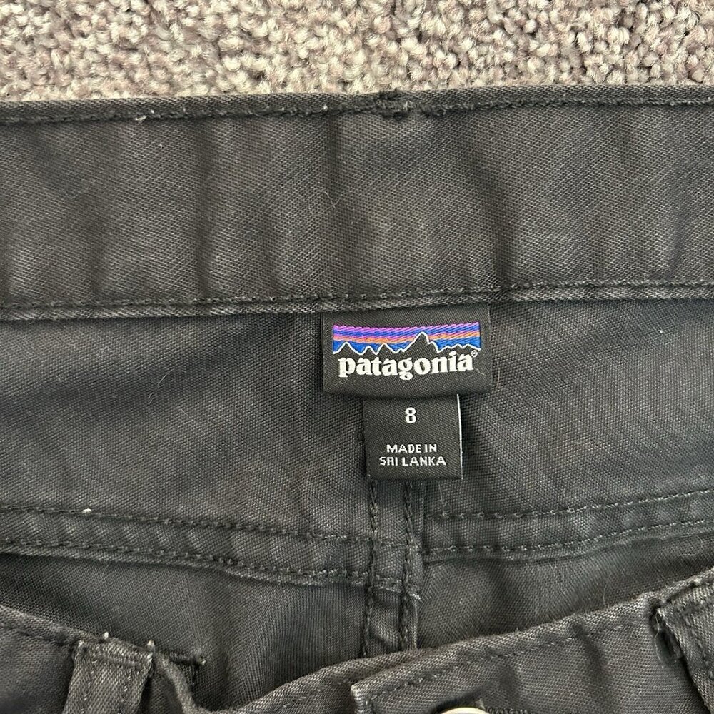 Patagonia Women's Black Jeans Size 8 Mid Rise 5-Pockets 30.5" Inseam Logo GUC - Picture 5 of 16